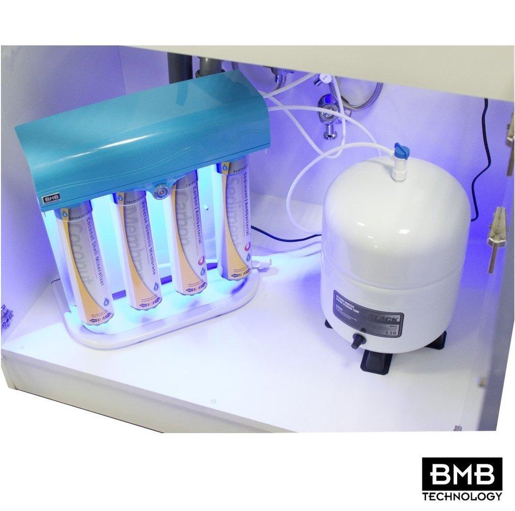 BMB-20 MONSTER +Alkaline +Detox Pumped Quick Change 6 Stage Reverse Osmosis System